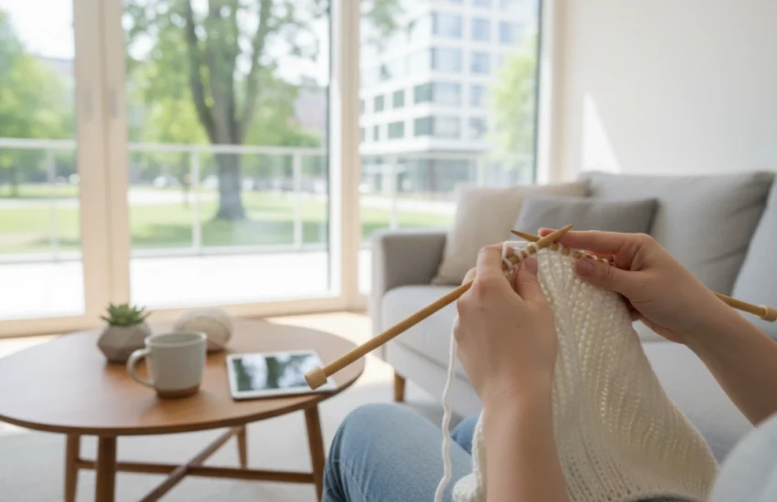 Anfänger Stricken Vertikale Muster Einfach Schritt für Schritt Anleitung