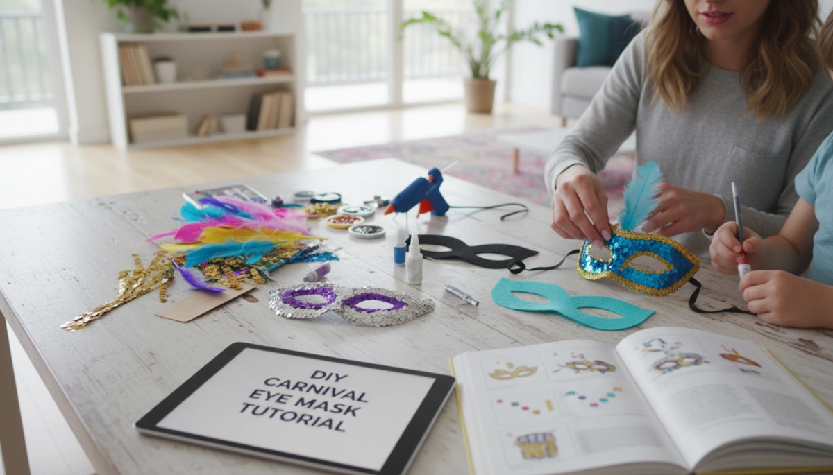 DIY Karneval Augenmasken Selber Machen Anleitung mit Vorlagen