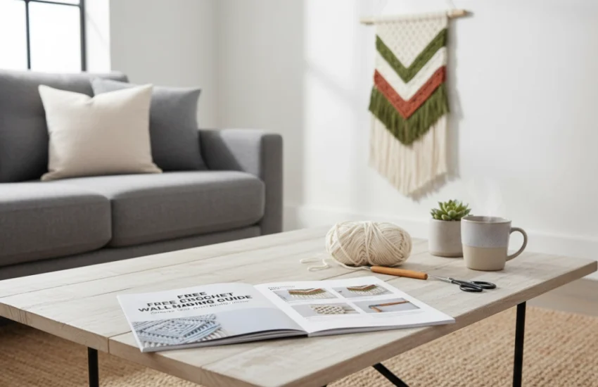 Kostenlose Anleitung zum Häkeln von Boho Wandteppichen für Anfänger