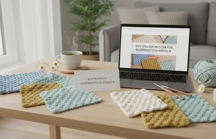 Kostenlose Muster und Anleitungen für Noppenstich Häkeln