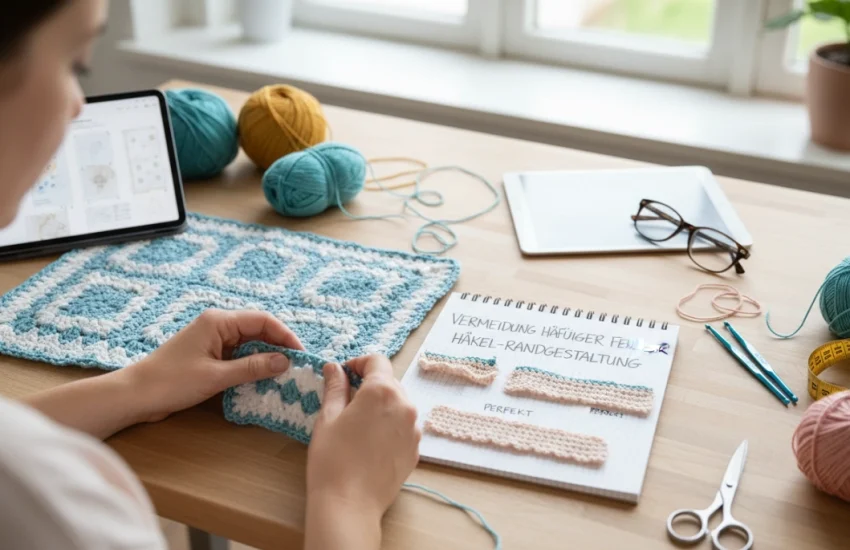 Häufige Häkel-Randfehler vermeiden für perfekte Kantenabschluss